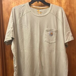 Carhartt Men's Beige Short Sleeve Pocket Tee